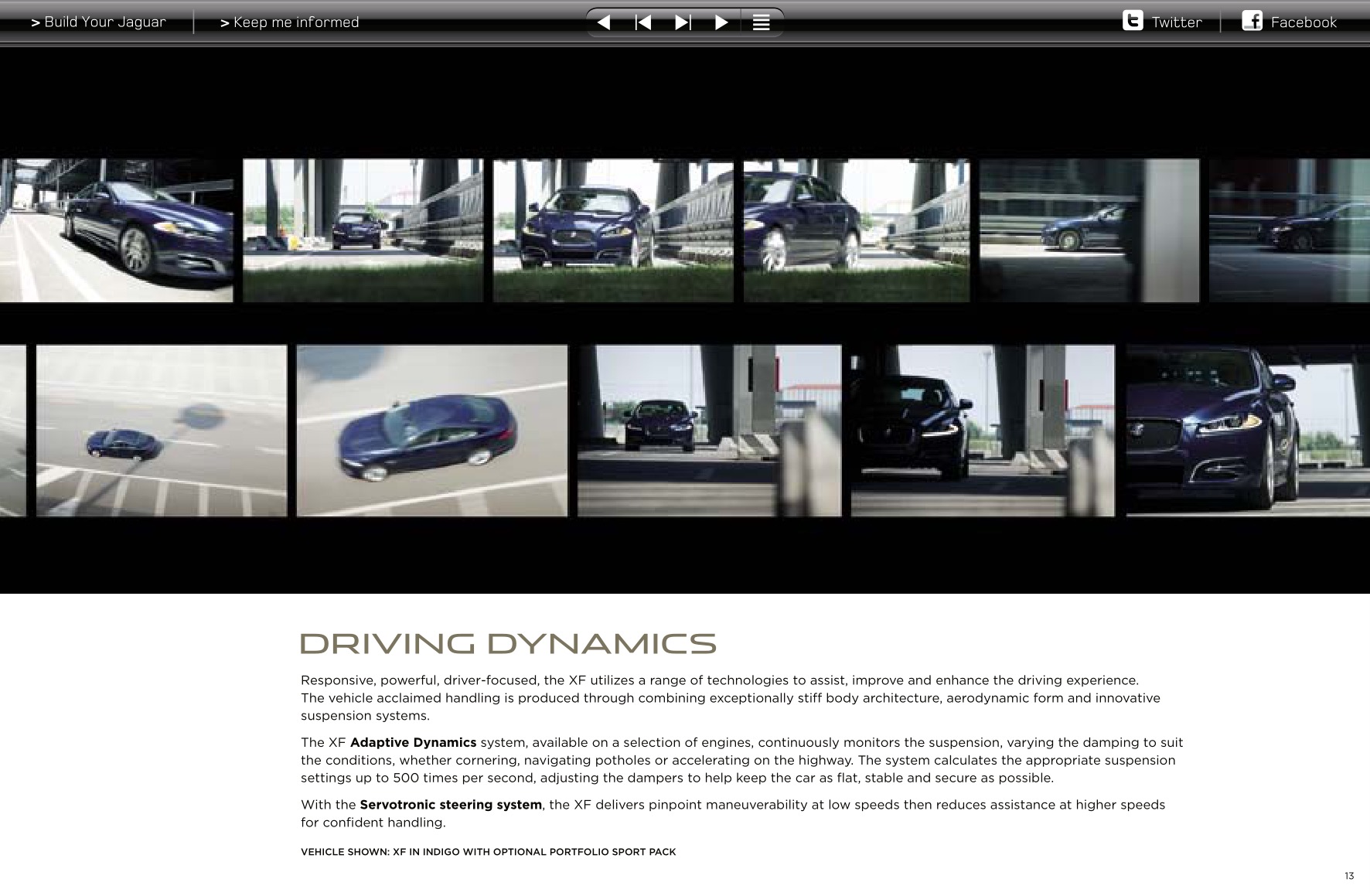 2013 Jaguar XF Brochure Page 32